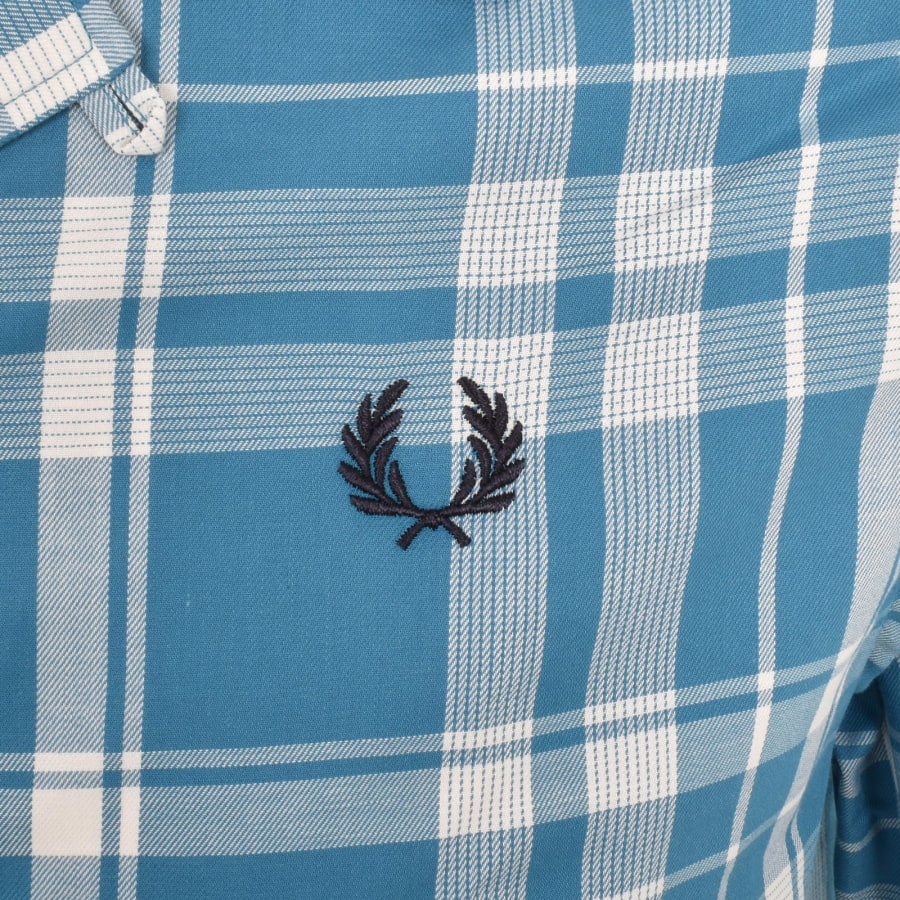 Fred perry short sleeve check shirt top